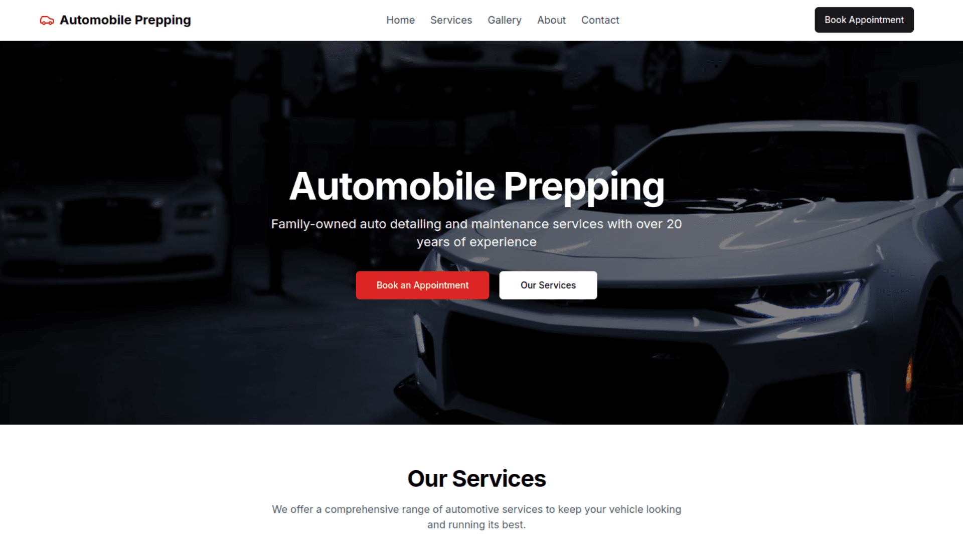 Automobile Prepping
